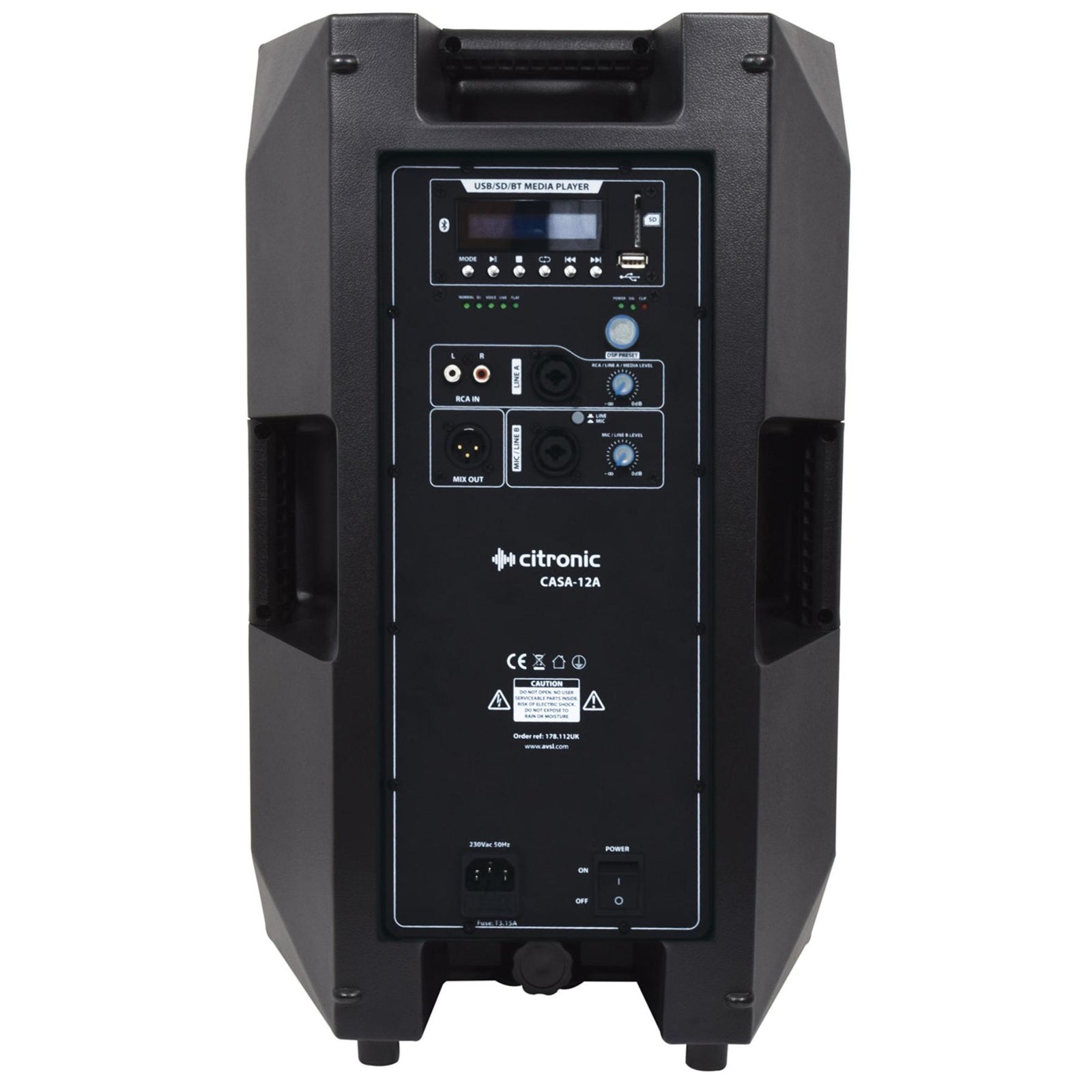 CASA 12 Active Speaker 300w with Bluetooth (Single - each)