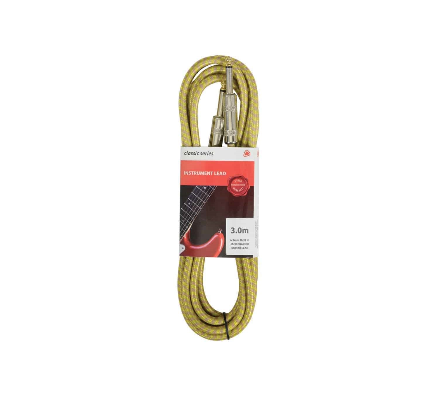 Braid Guitar Lead 3.0M