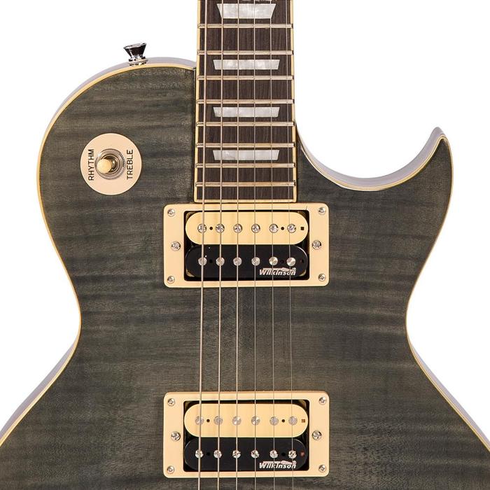 V100TBK LES PAUL TYPE Thru Black